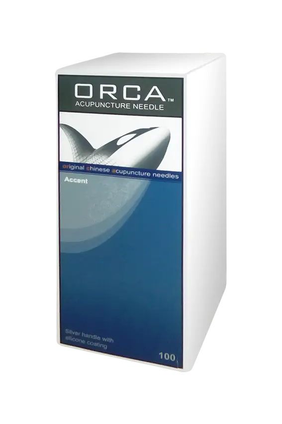 Orca Acupuncture Needles with Guide Tube | Silver-Plated Handle The Acupuncture Supply Co