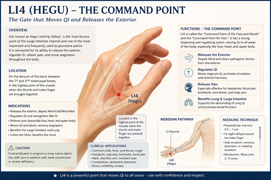 LI4 (Hegu) Acupuncture Point: