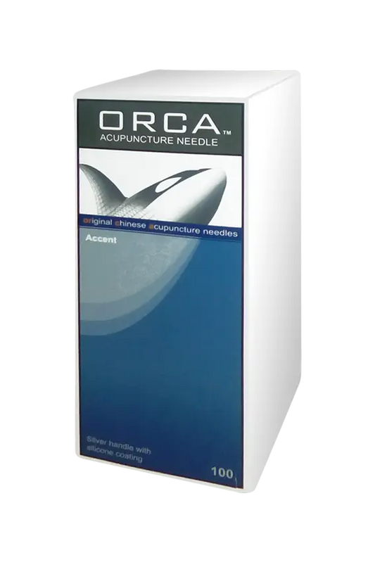 Orca Acupuncture Needles with Guide Tube | Silver-Plated Handle The Acupuncture Supply Co